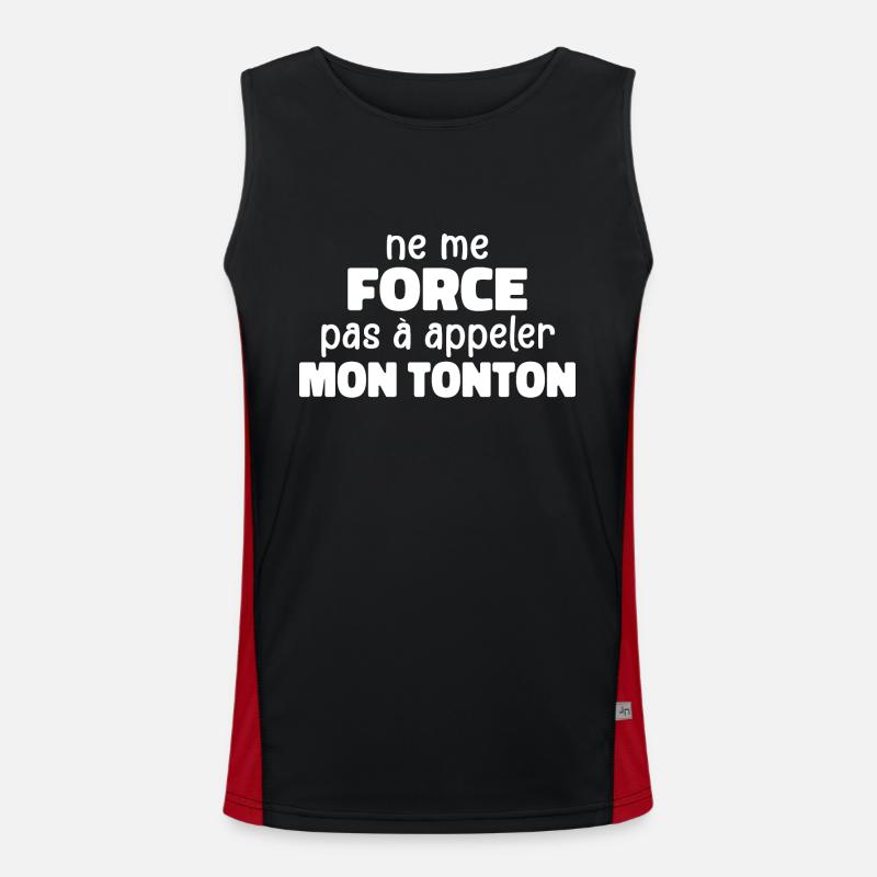 Don't force me to call my uncle Men's Functional Contrast Tank Top 