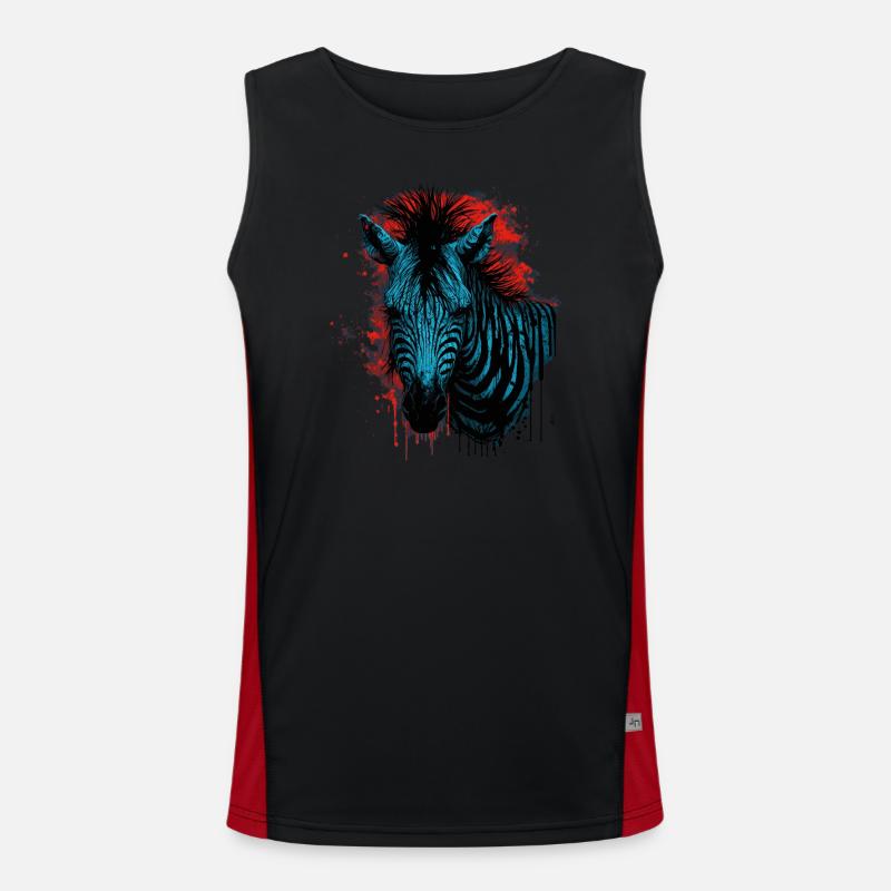 Zebra Men's Functional Contrast Tank Top 