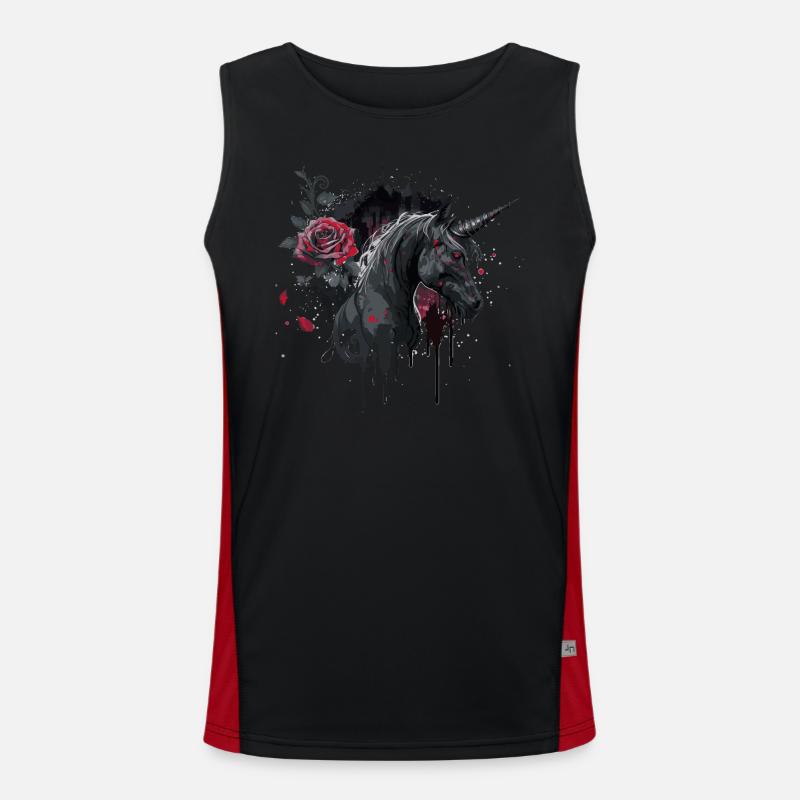 Rose et Licorne Débardeur respirant contrasté Homme 