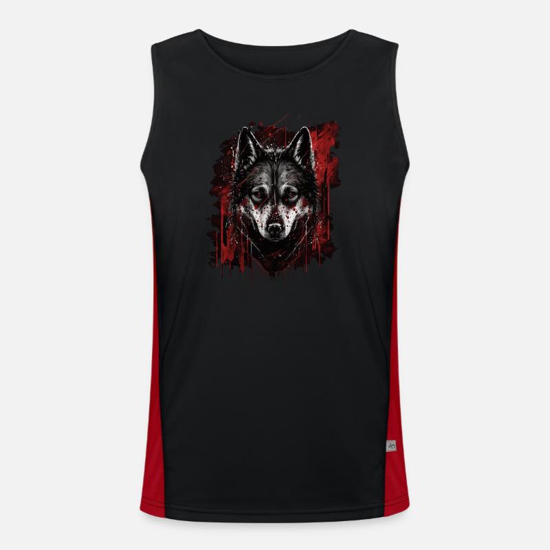 Chien Husky Débardeur respirant contrasté Homme 