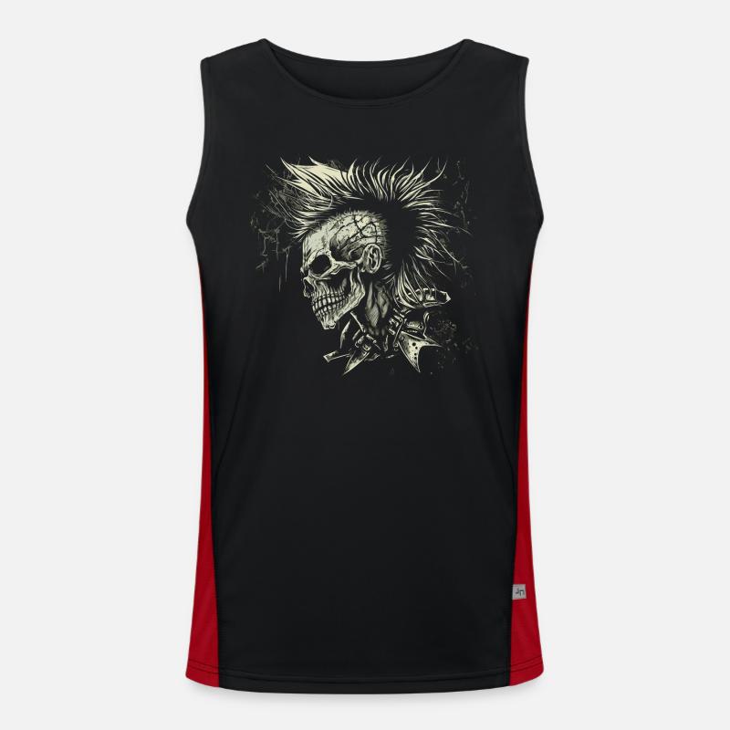 Punks not dead Men's Functional Contrast Tank Top 