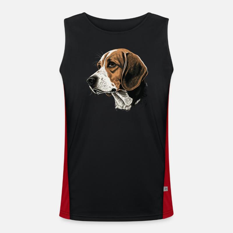 Beagle Men's Functional Contrast Tank Top 