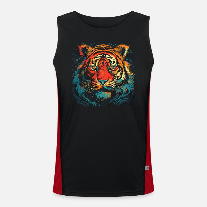 Tigre Débardeur respirant contrasté Homme 