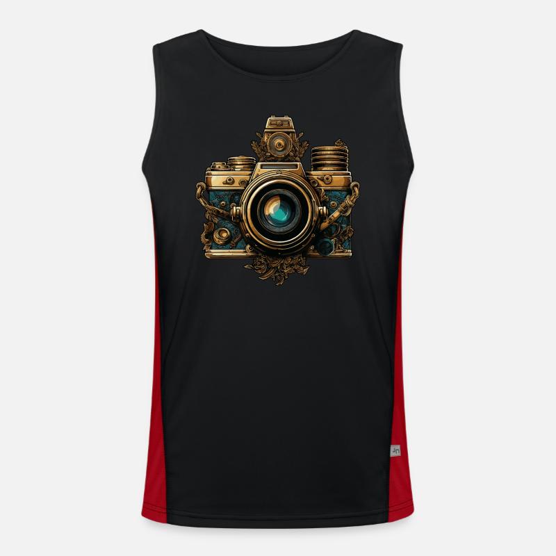 Caméra Steampunk Débardeur respirant contrasté Homme 