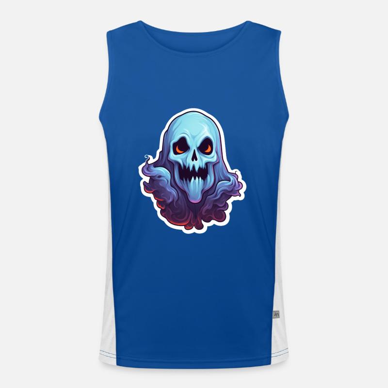 Halloween Geist Funktionelles Kontrast-Tank Top für Männer 