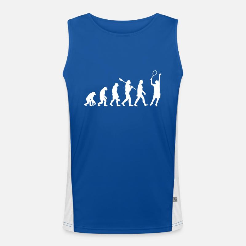 Evolution des Tennissports Funktionelles Kontrast-Tank Top für Männer 