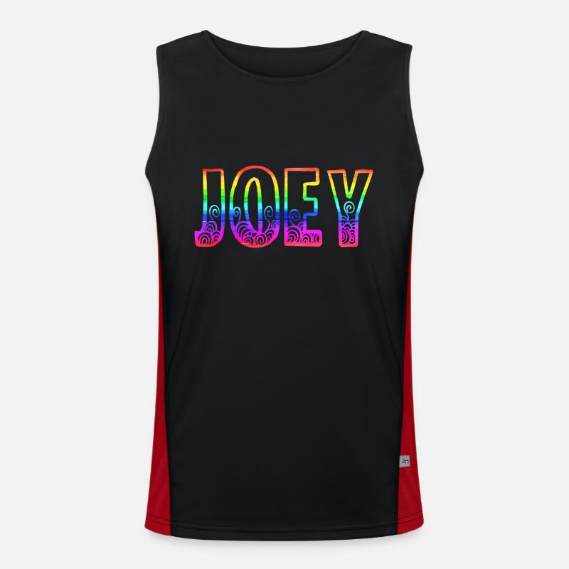 joey rs rainbow Men's Functional Contrast Tank Top 