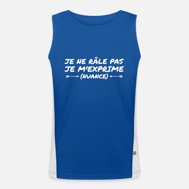 I'm not complaining, I'm expressing myself Men's Functional Contrast Tank Top 