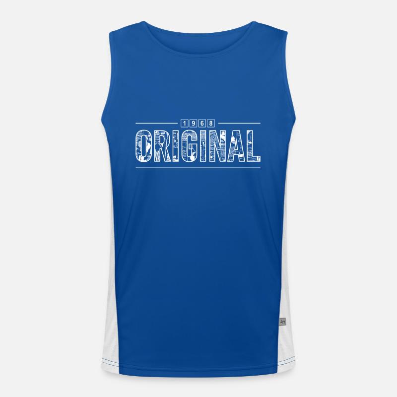 Original 1968 Retro 1968 Jubiläumsgeschenk Funktionelles Kontrast-Tank Top für Männer 