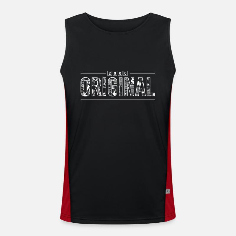 Original 2000 Retro 2000 Geburtstagsgeschenk 2000 Funktionelles Kontrast-Tank Top für Männer 