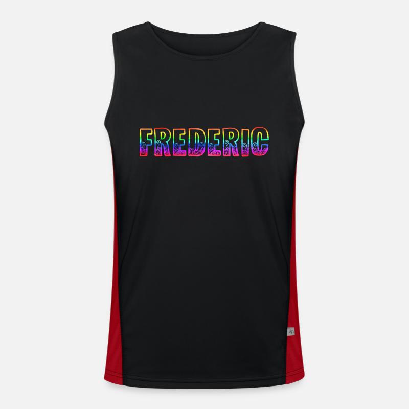 frederic rs regenbogen Funktionelles Kontrast-Tank Top für Männer 