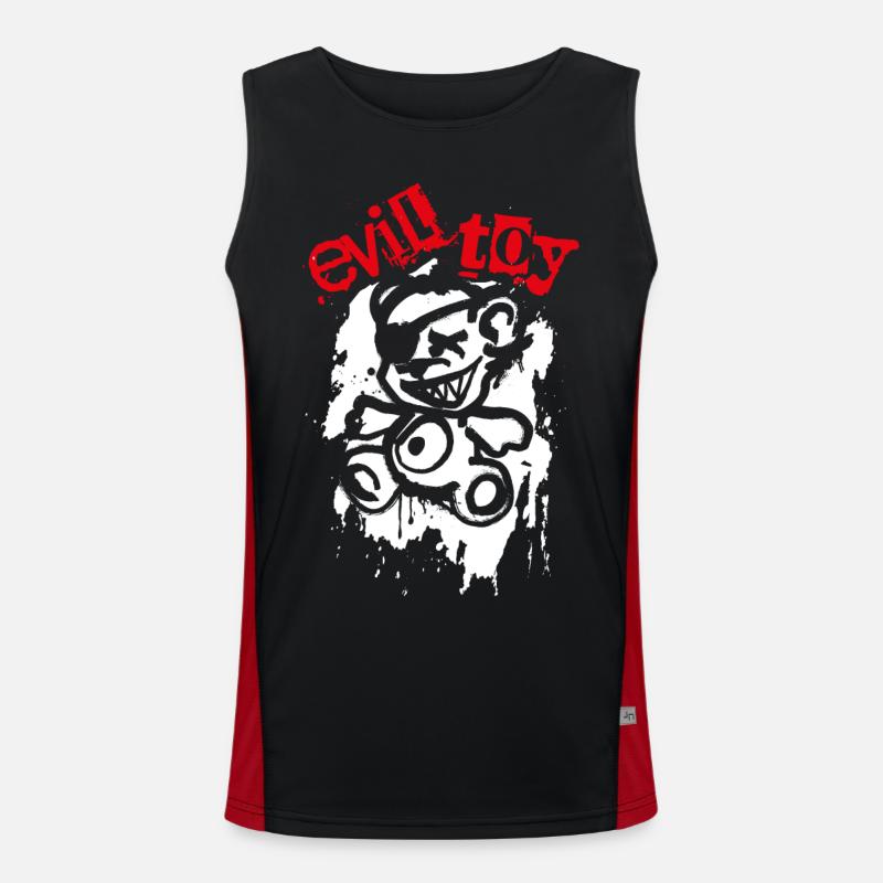 Evil Toy Funktionelles Kontrast-Tank Top für Männer 