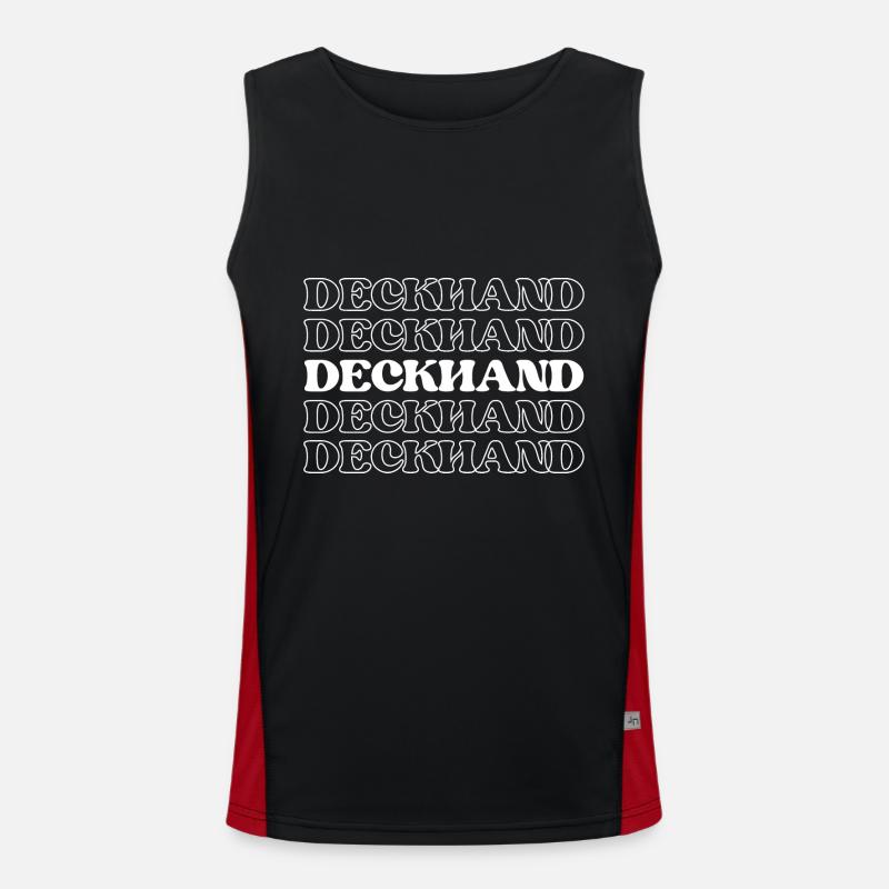 Deckhand Sailor Seaman Shipmate Ship Worker Men's Functional Contrast Tank Top 