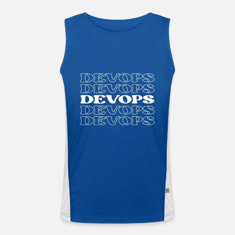 Devops Développeur Opérations Ingénieur Devops Débardeur respirant contrasté Homme 