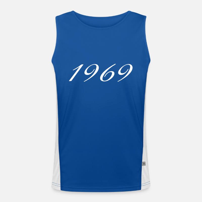 1969 Geburtstagsgeschenk, Original seit 1969 Funktionelles Kontrast-Tank Top für Männer 