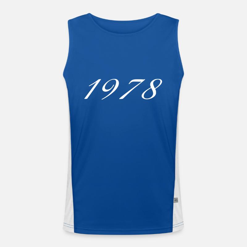 1978 Geburtstagsgeschenk, Original seit 1978 Funktionelles Kontrast-Tank Top für Männer 