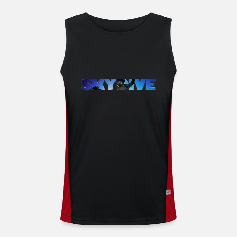 SKYDIVE Funktionelles Kontrast-Tank Top für Männer 