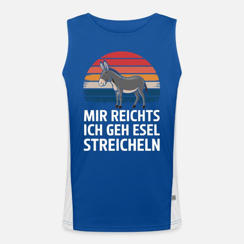 Âne âne mulet Muli Débardeur respirant contrasté Homme 