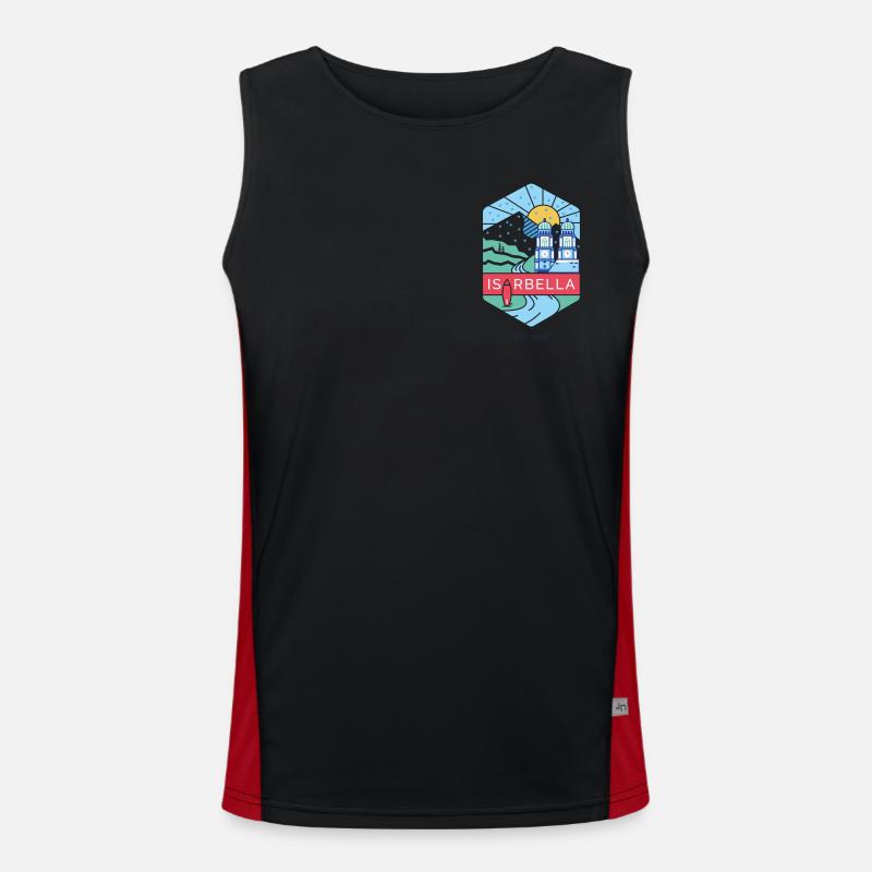 Isarbella im Winter Funktionelles Kontrast-Tank Top für Männer