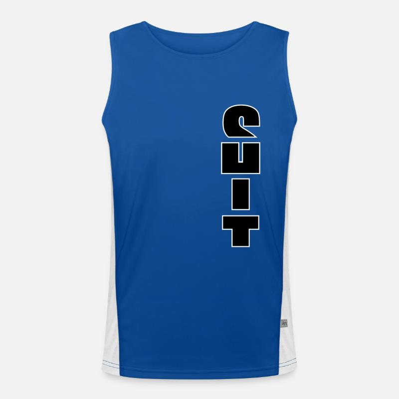 Texte vertical de merde Débardeur respirant contrasté Homme 