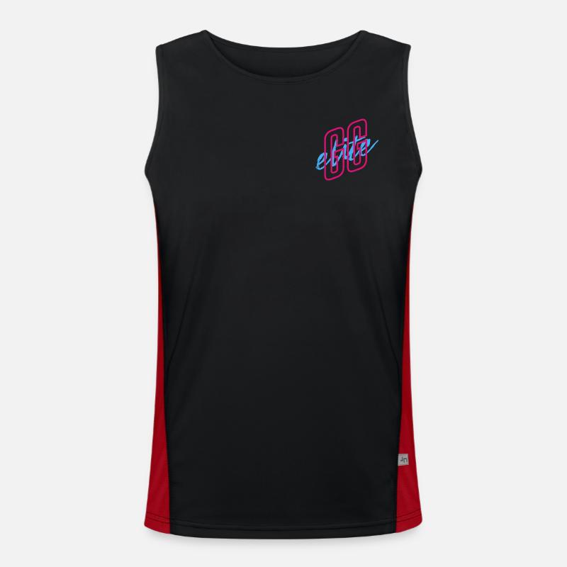 GGElite Scripted Vibe Logo Men's Functional Contrast Tank Top 