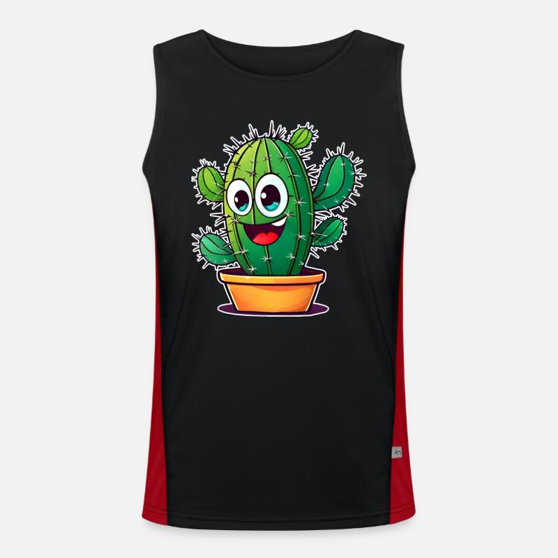 Mon petit cactus vert Débardeur respirant contrasté Homme 