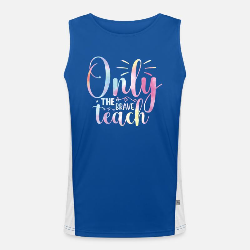 Back To School Tie Rainbow Brave Physical Funktionelles Kontrast-Tank Top für Männer 