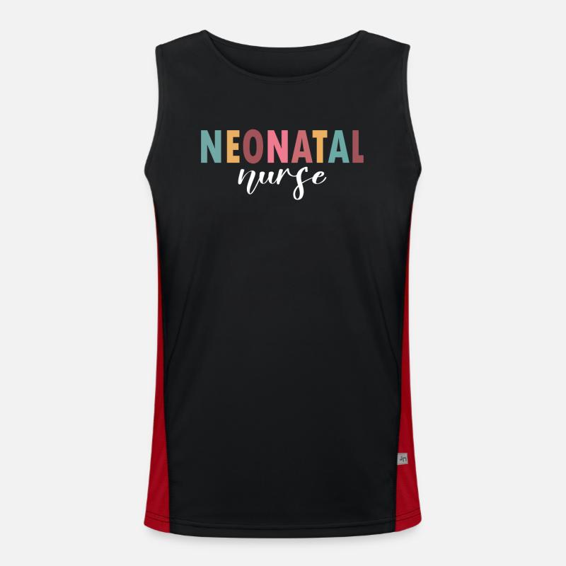 Das Leben einer Neugeborenen-Krankenschwester Funktionelles Kontrast-Tank Top für Männer 