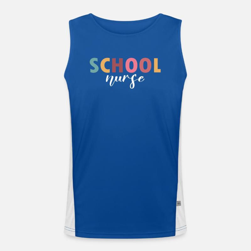 Das Leben der Schulkrankenschwester Funktionelles Kontrast-Tank Top für Männer 