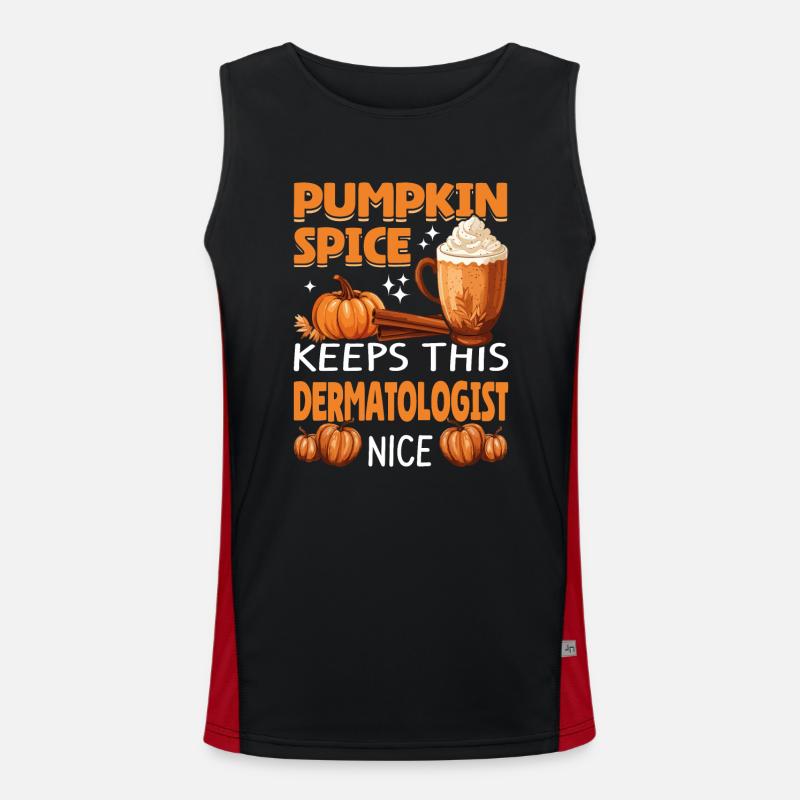 Cool Pumpkin Spice Keeps This dermatologist Nice Funktionelles Kontrast-Tank Top für Männer 