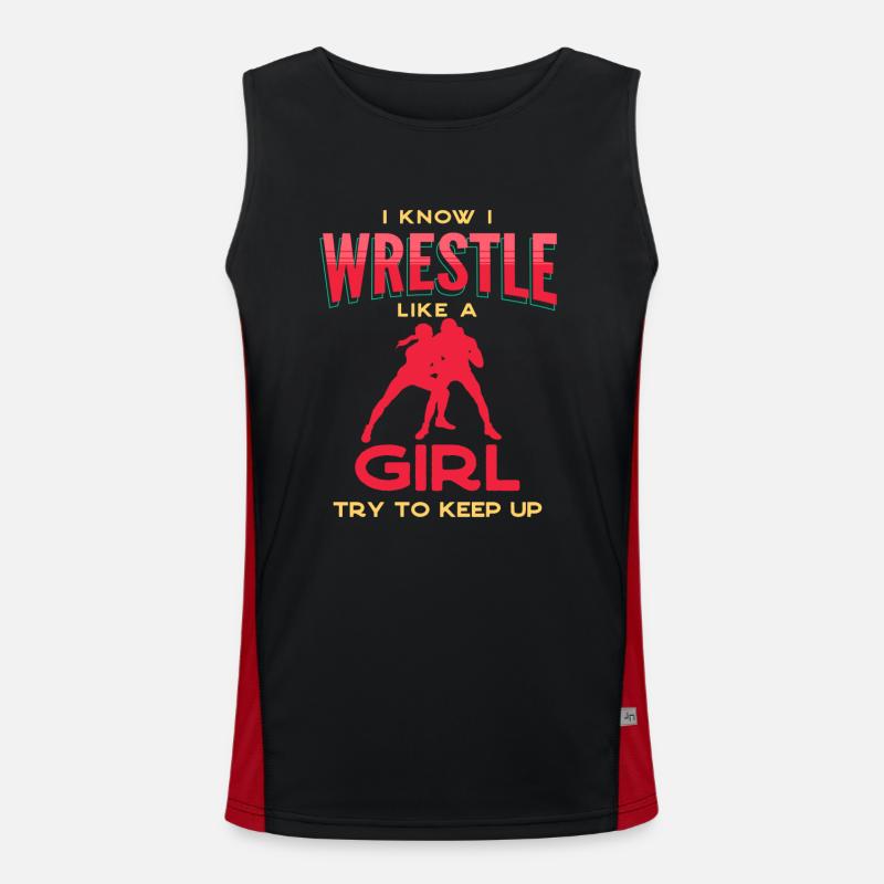 Lutte, Lutter, Lutteurs, Lutteurs Débardeur respirant contrasté Homme 