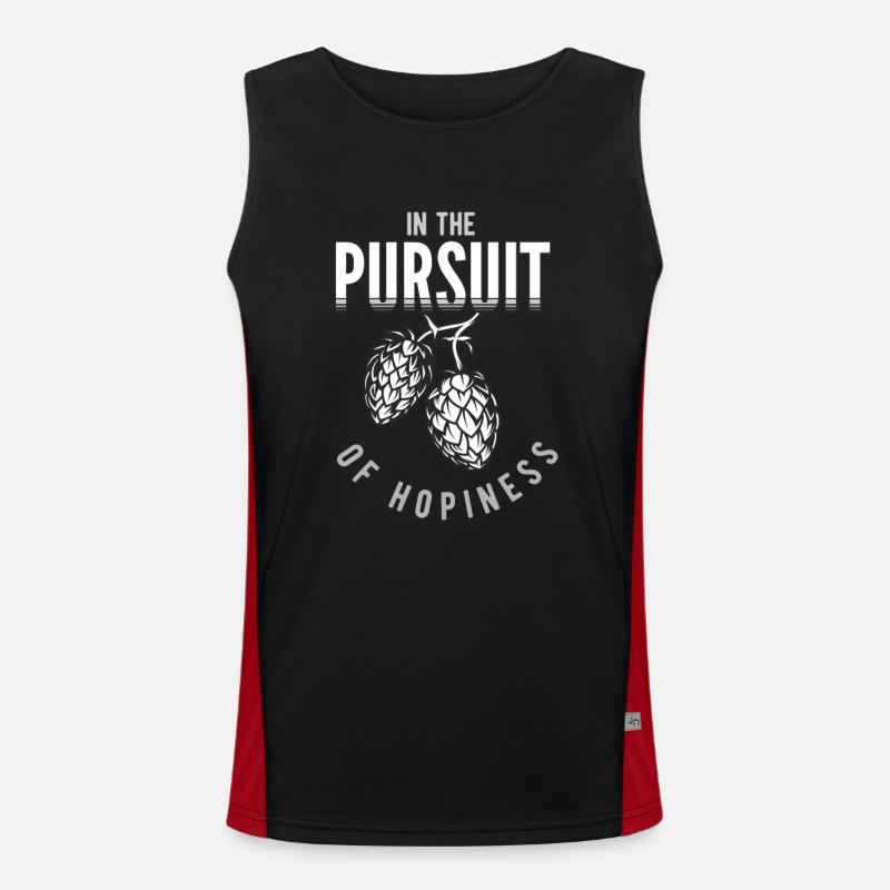 Home brewing, home brewing hops, hops and malt, Men's Functional Contrast Tank Top