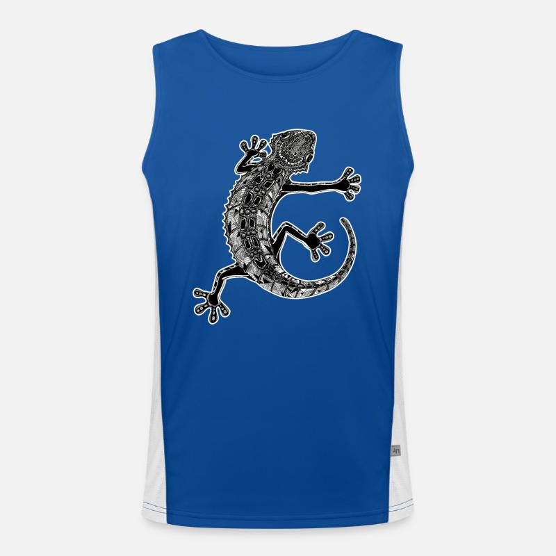 Gecko Funktionelles Kontrast-Tank Top für Männer 