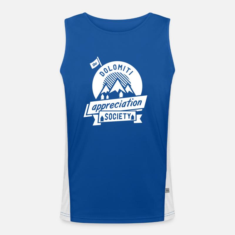 Dolomite Appreciation white Men's Functional Contrast Tank Top 
