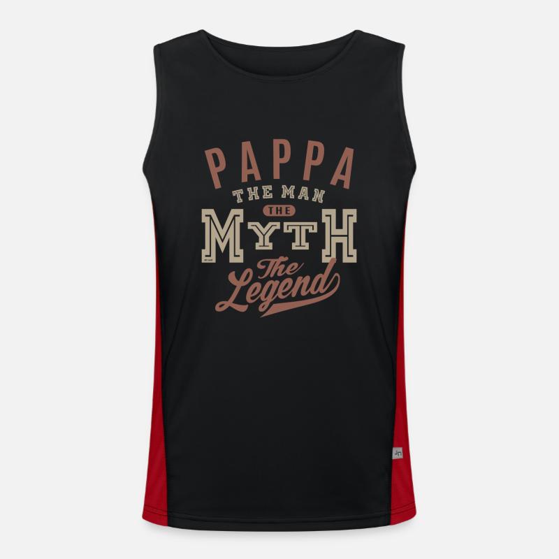 Pappa The Man Men's Functional Contrast Tank Top 
