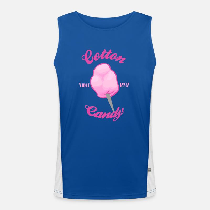 Cotton candy 2 Men's Functional Contrast Tank Top 