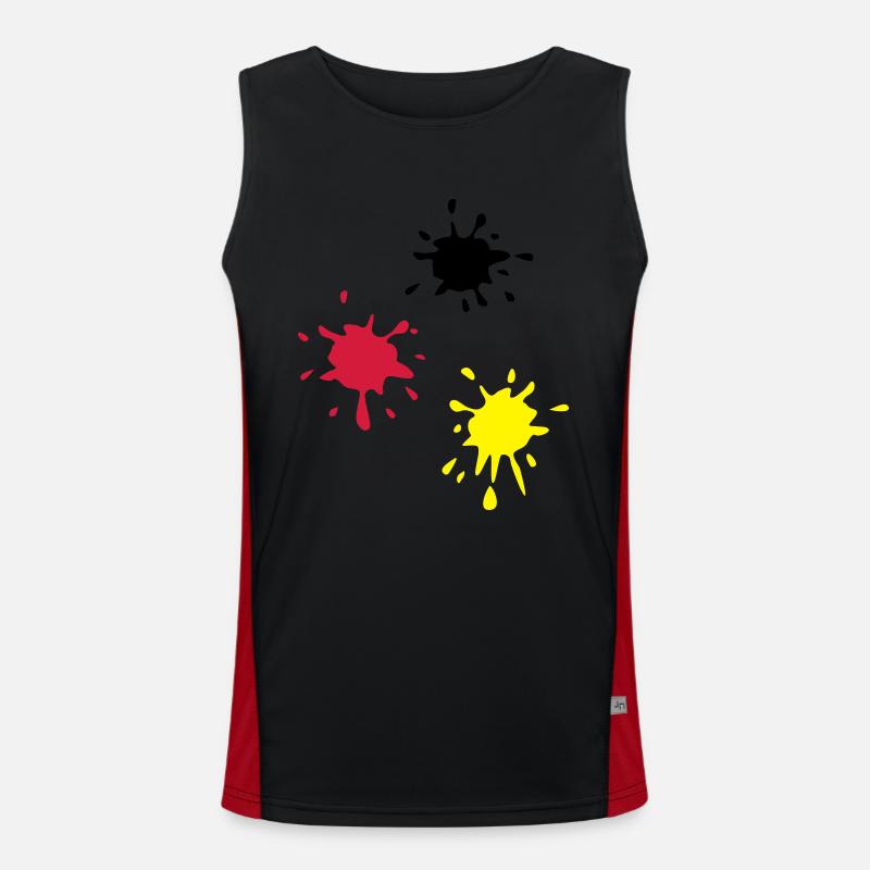 Kunst, Klecks, kunstklecks (super cheap!) Funktionelles Kontrast-Tank Top für Männer 