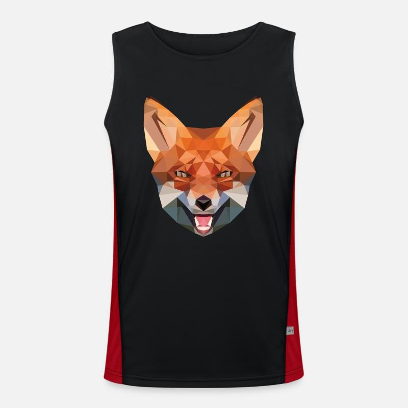 fuchs Funktionelles Kontrast-Tank Top für Männer 