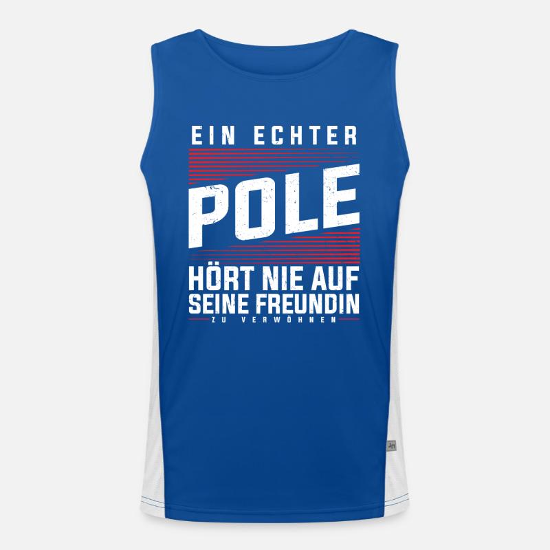 Polen - Ein Echter Pole Funktionelles Kontrast-Tank Top für Männer 