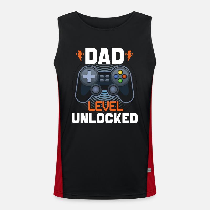 Dad level unlocked Débardeur respirant contrasté Homme 