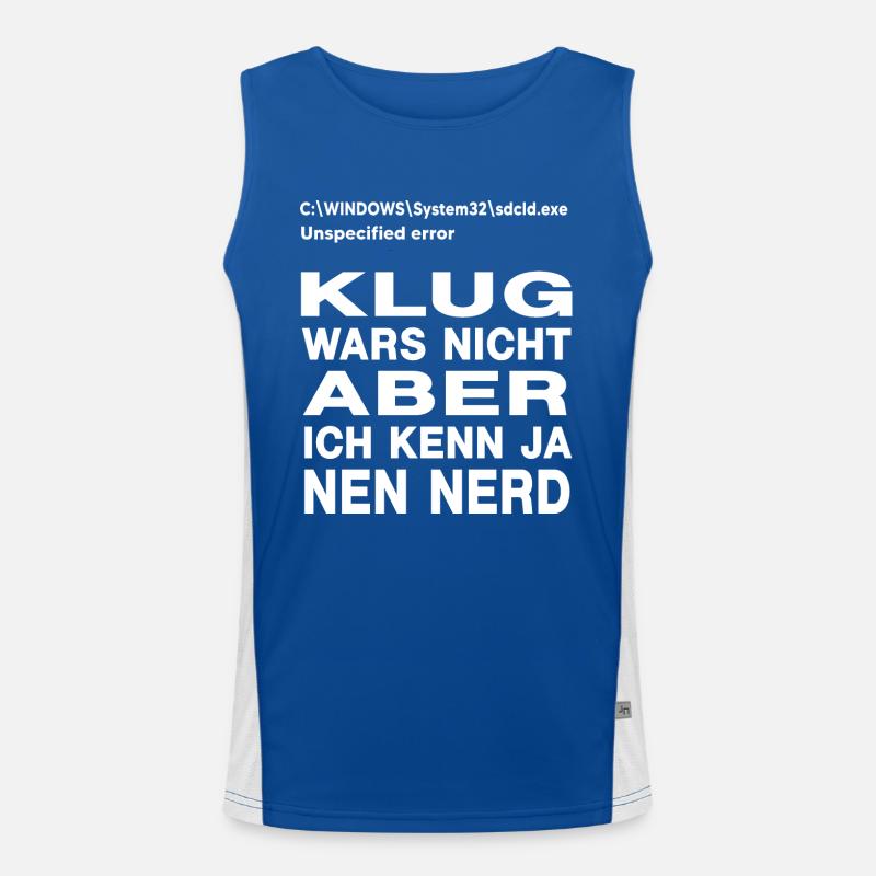 nerd administrator IT abteilung computer Funktionelles Kontrast-Tank Top für Männer 