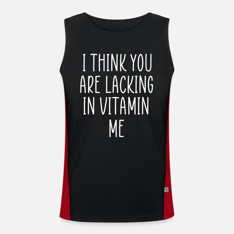 manque de vitamine moi Débardeur respirant contrasté Homme 