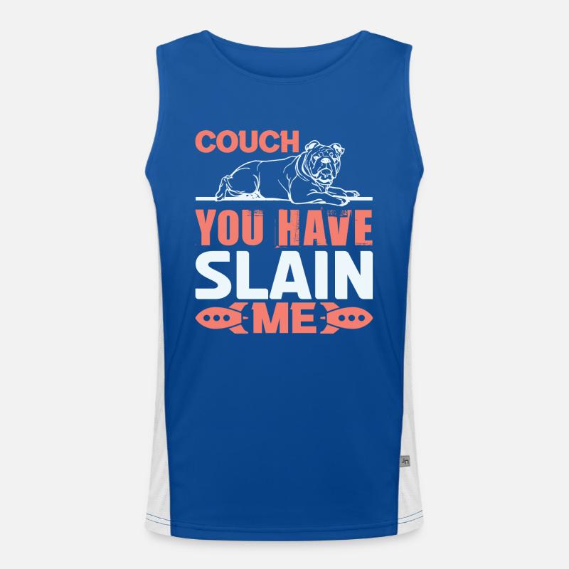 COUCH YOU HAVE SLAIN ME Men's Functional Contrast Tank Top 
