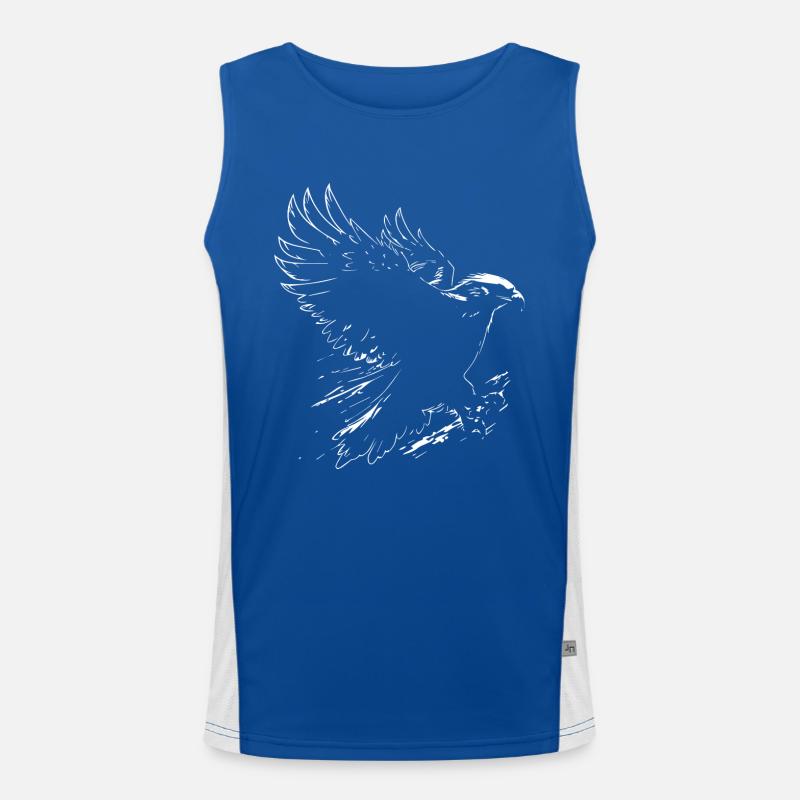 Great White Eagle Men's Functional Contrast Tank Top 