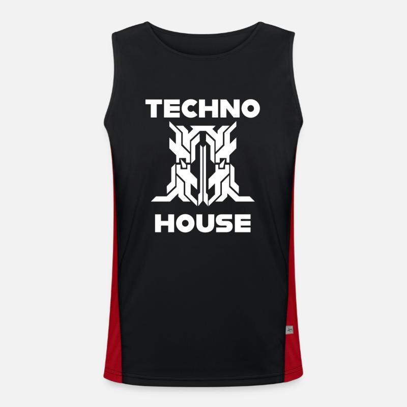 Techno house Débardeur respirant contrasté Homme 