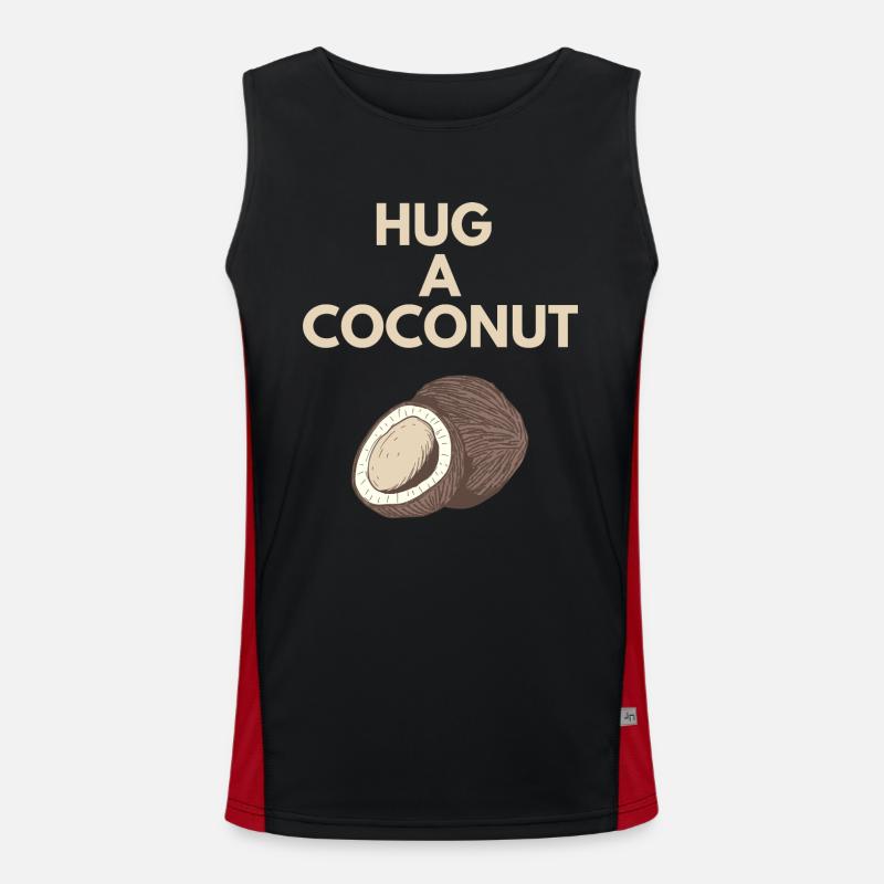 HUG A COCONUT Men's Functional Contrast Tank Top 