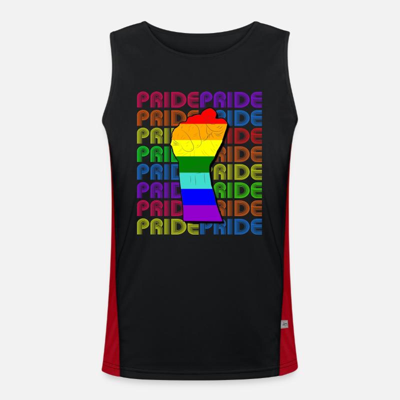 PridePride Men's Functional Contrast Tank Top 