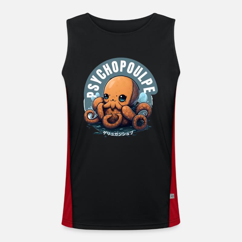 Octopus Escape: Immerse yourself in the plot Men's Functional Contrast Tank Top 