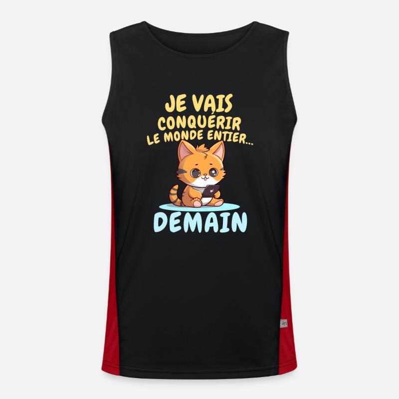 Conquérir le monde Débardeur respirant contrasté Homme 