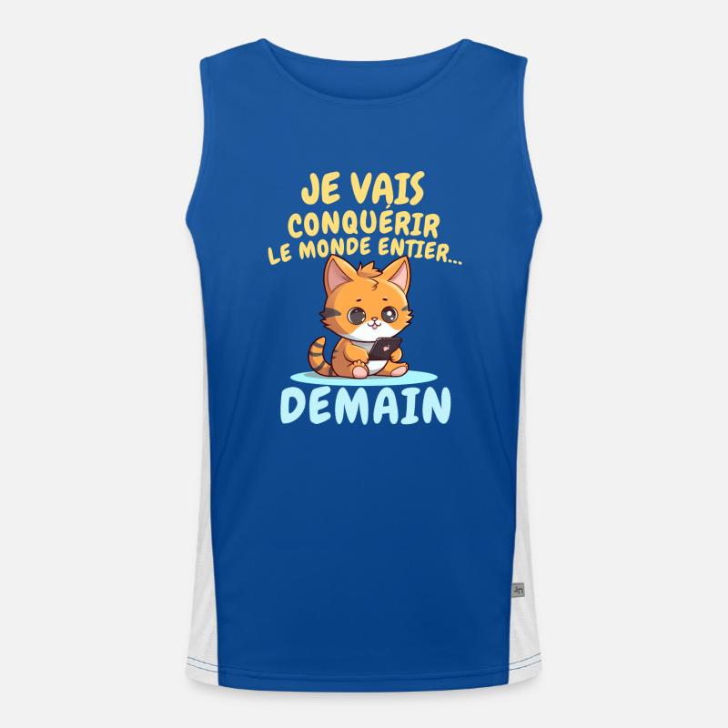 Conquérir le monde Débardeur respirant contrasté Homme 